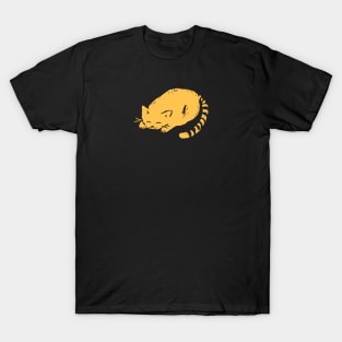 Ginger Cat Sleeping T-Shirt